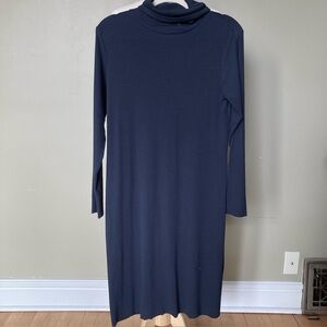 GUDRUN SJODEN Jersey Turtleneck Dress